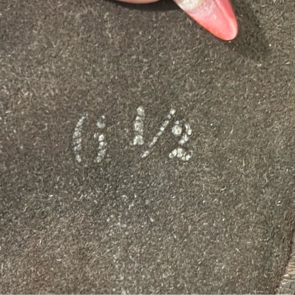 Vintage leather glove croc snake skin embossed size 6.5 - Picture 4 of 7